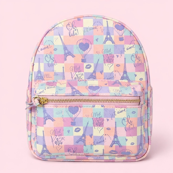 Handbags - NWT Colorful Paris Mini Backpack‎ Purse